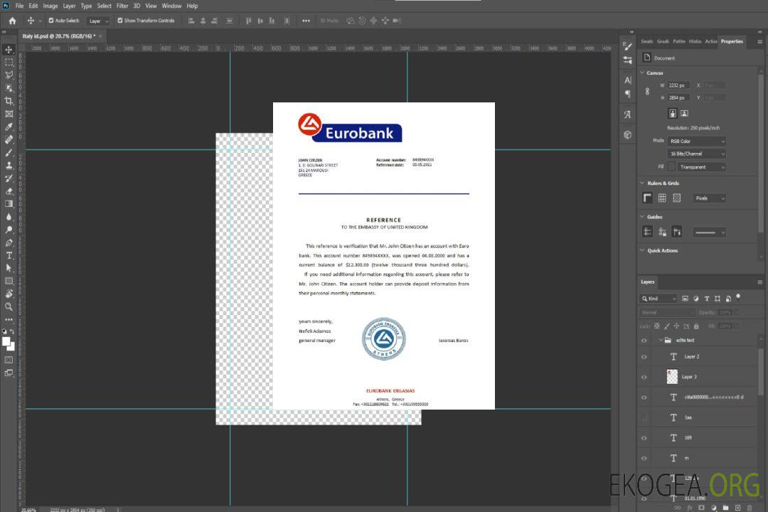 Grèce , Eurobank , reference template Grèce , Eurobank , reference template